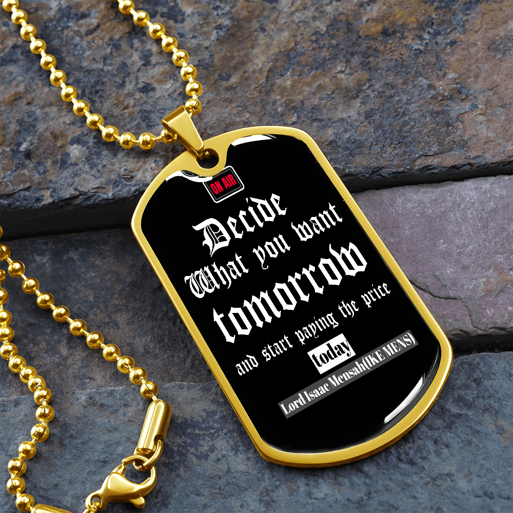 IKE MENS Quote Military Chain