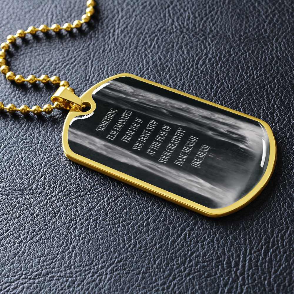 IKE MENS Quote Military Necklace
