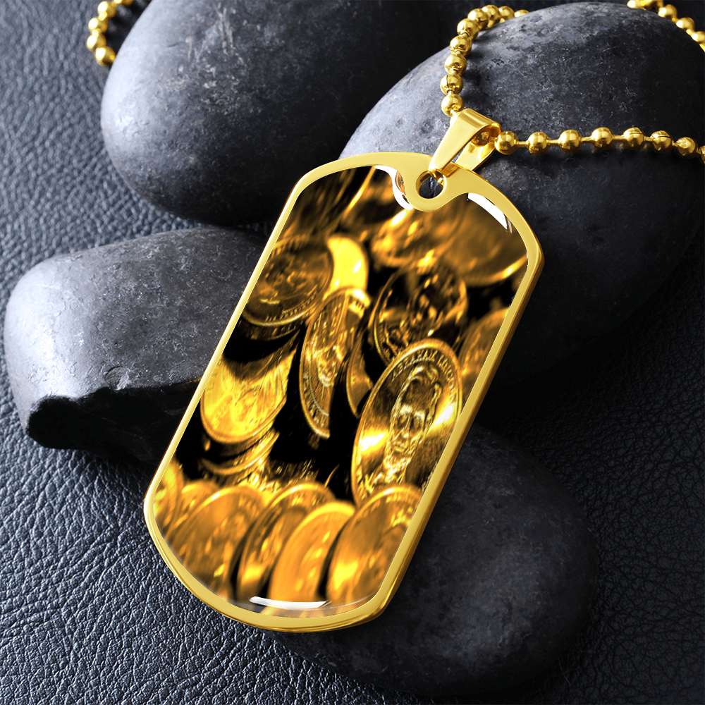 POWER OF WEALTH MILITARY CHAIN NECKLACE