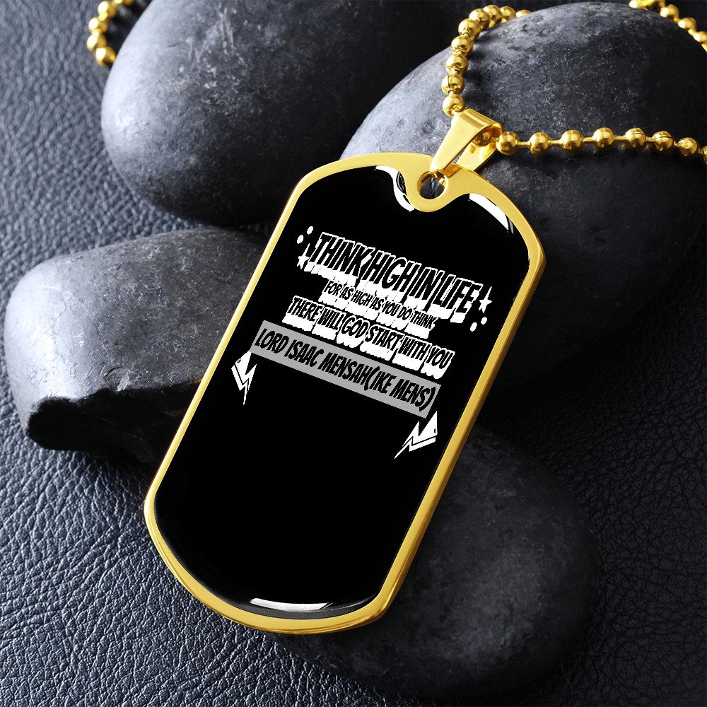 IKE MENS Quote Military Chain