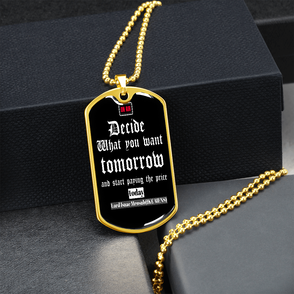 IKE MENS Quote Military Chain
