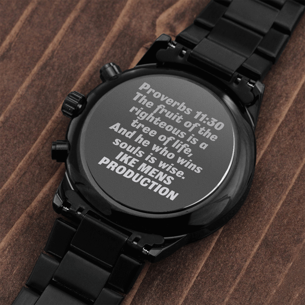 Proverbs Engraved Watch(IKE MENS PRODUCTION)