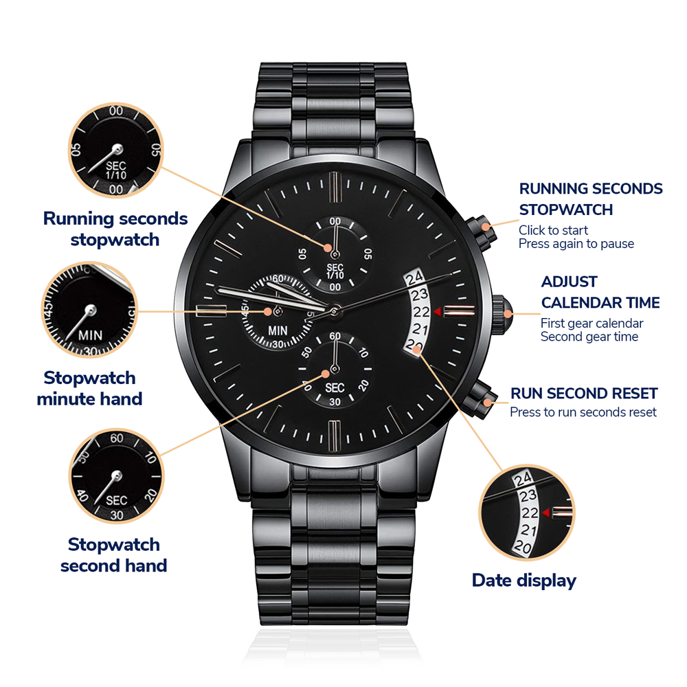 Proverbs Engraved Watch