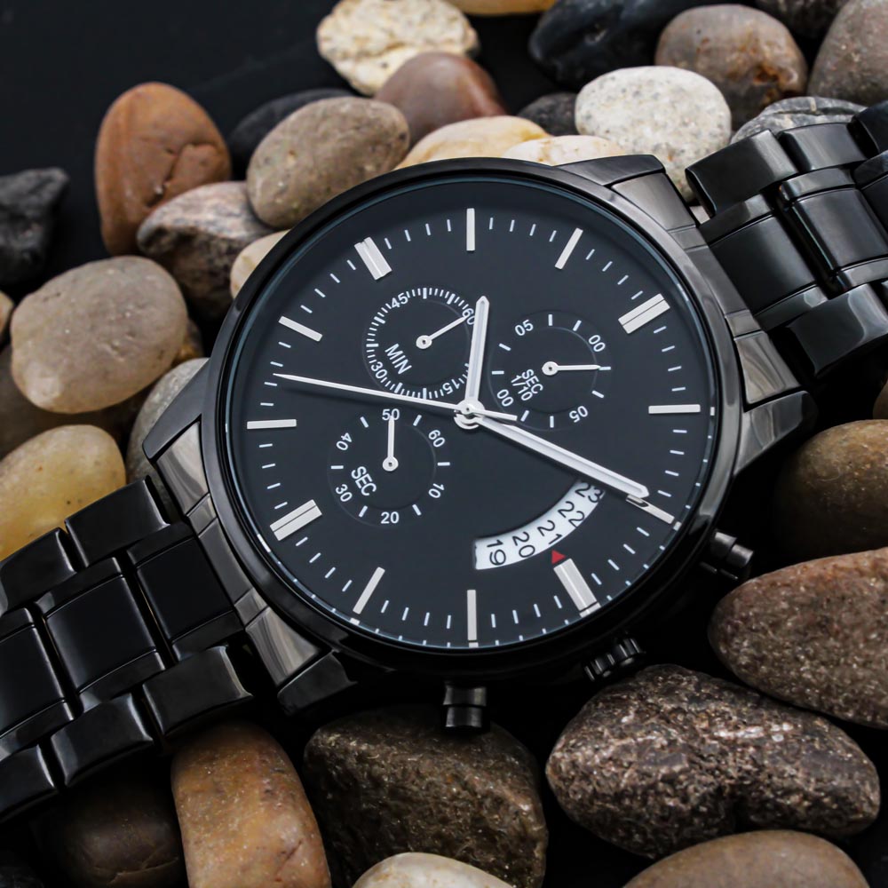 Proverbs Engraved Watch