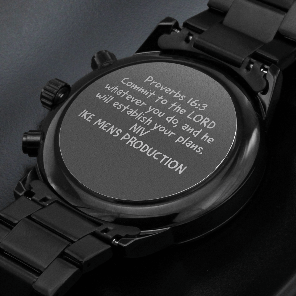 Proverbs Engraved Watch(IKE MENS PRODUCTION)