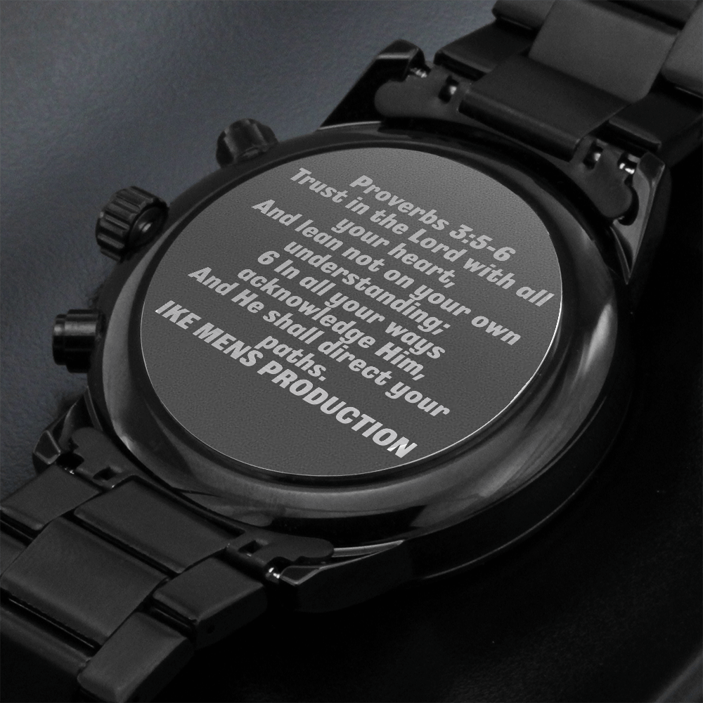 Proverbs Engraved Watch
