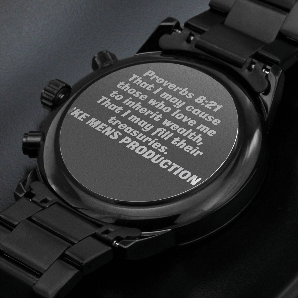 Proverbs Engraved.Watch(IKE MENS PRODUCTION)