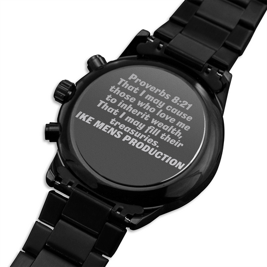 Proverbs Engraved.Watch(IKE MENS PRODUCTION)