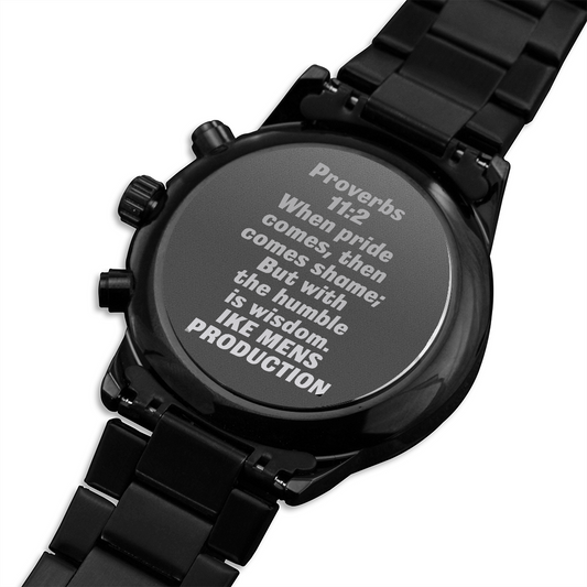 Proverbs Engraved Watch