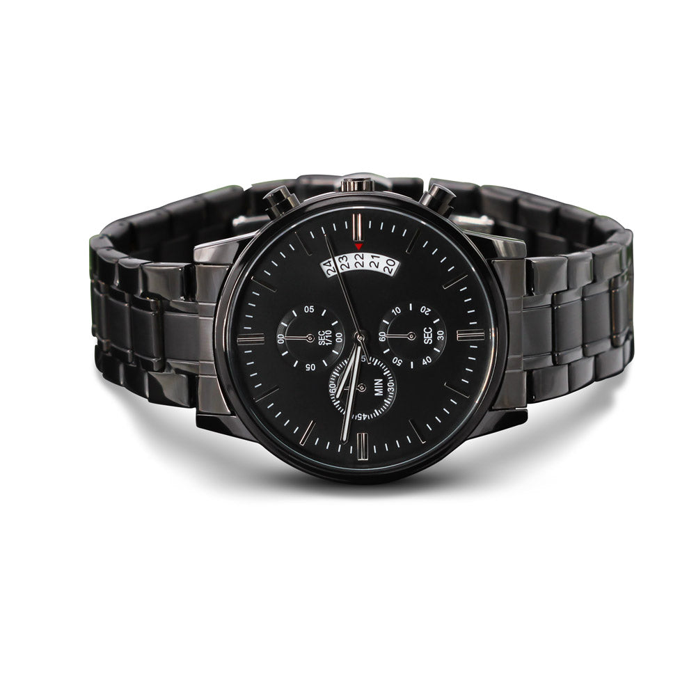 Proverbs Engraved Watch