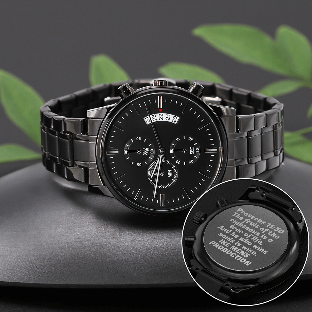 Proverbs Engraved Watch(IKE MENS PRODUCTION)