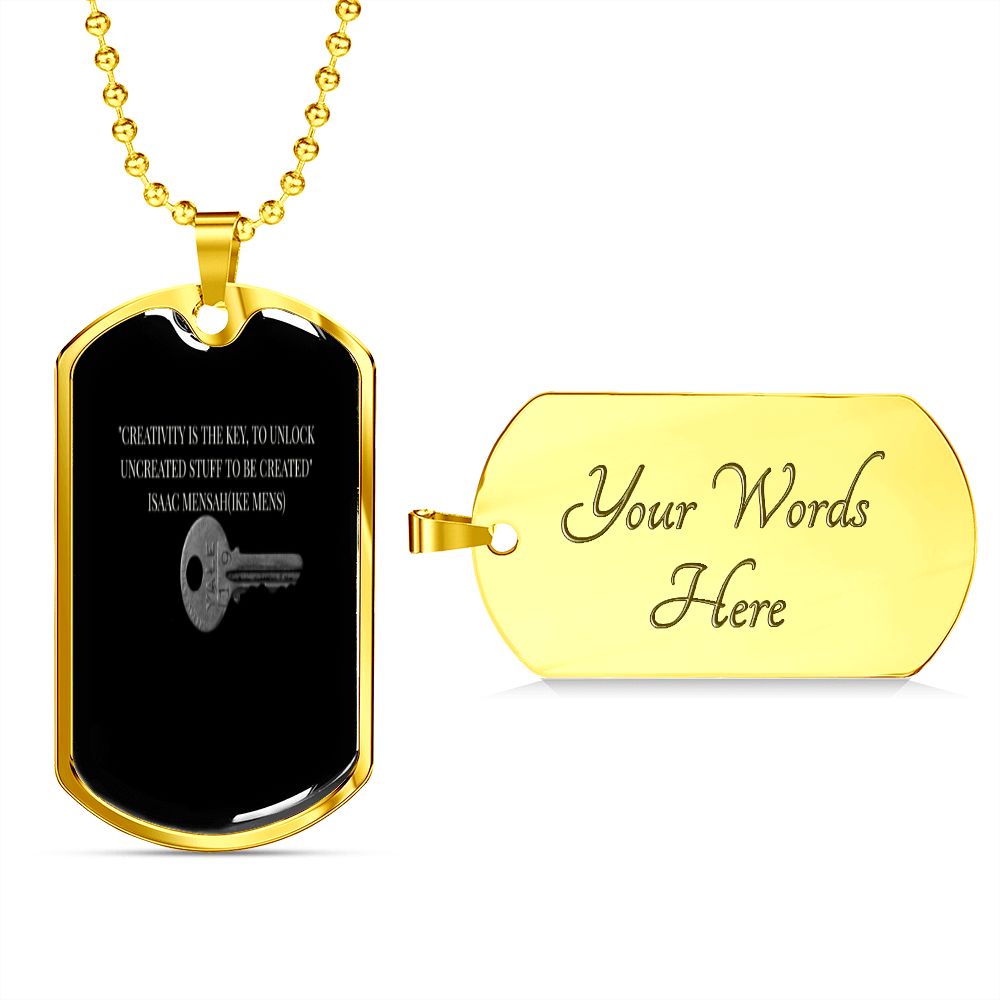 IKE MENS QUOTE MILITARY CHAIN