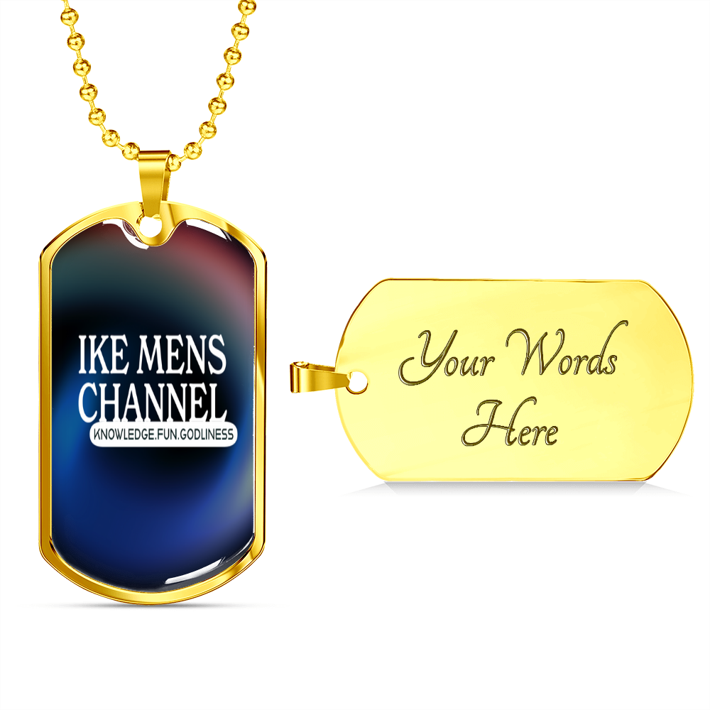 IKE MENS CHANNEL Military Necklace
