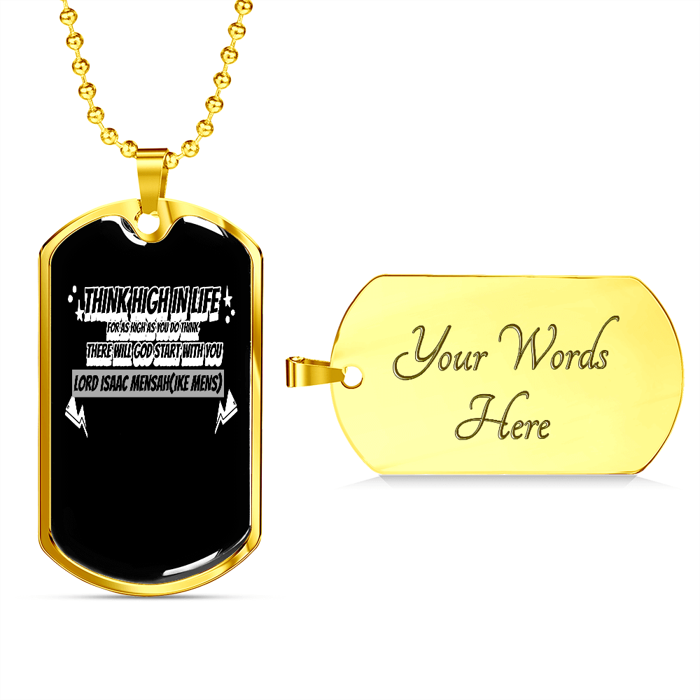 IKE MENS Quote Military Chain