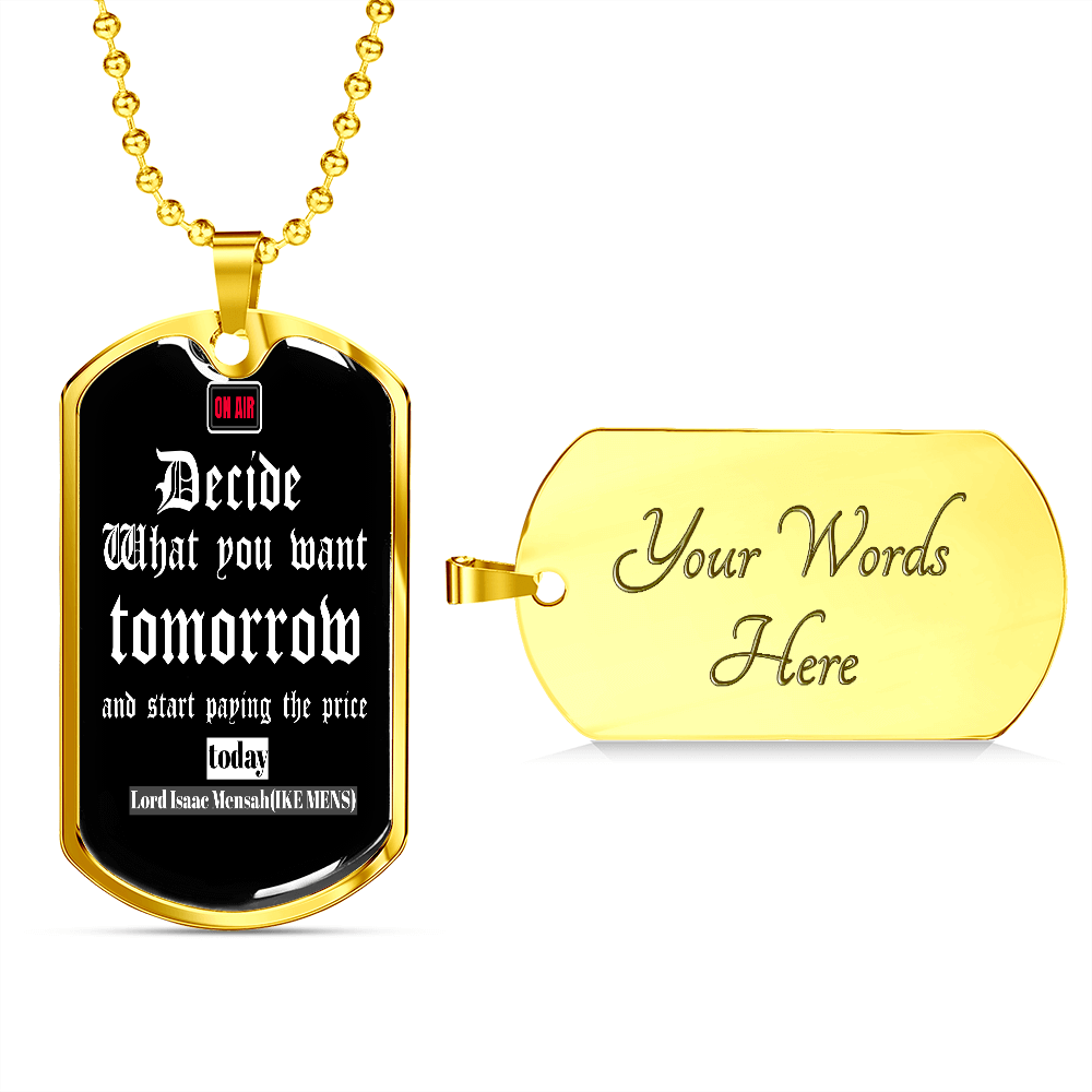 IKE MENS Quote Military Chain