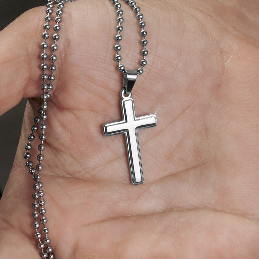 IKE MENS SCRIPTURE COLLAGE CROSS