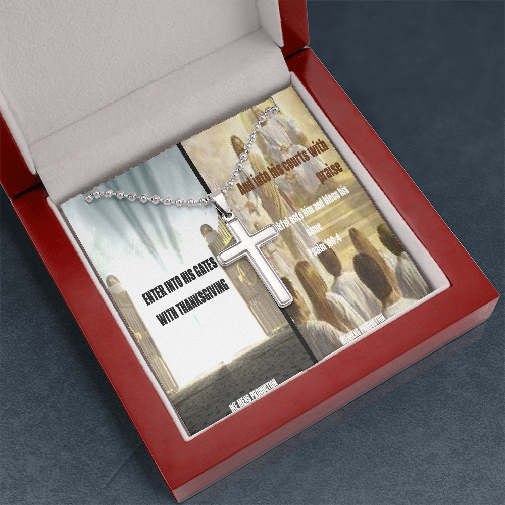 IKE MENS SCRIPTURE COLLAGE CROSS