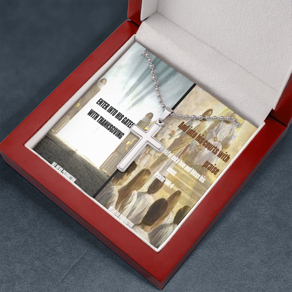 IKE MENS SCRIPTURE COLLAGE CROSS