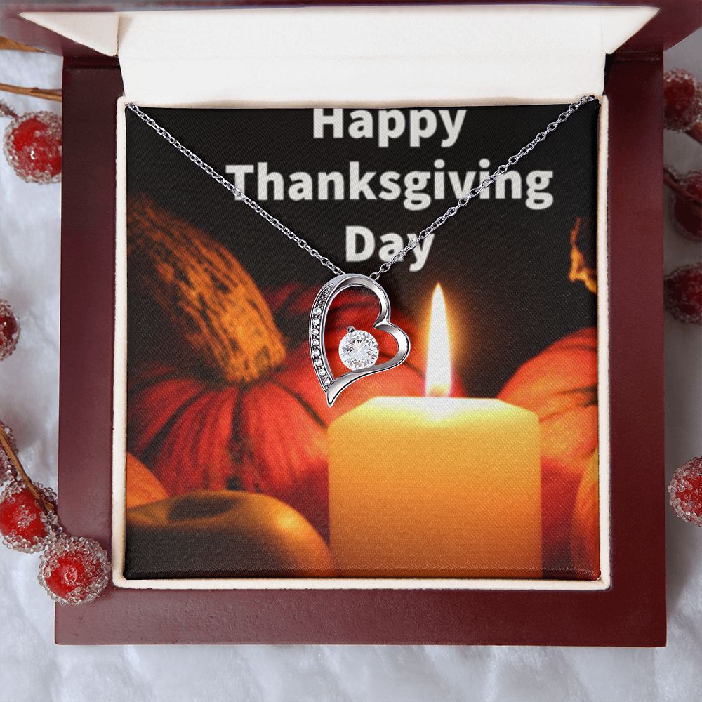 HAPPY THANKSGIVING DAY FOREVER LOVE NECKLACE