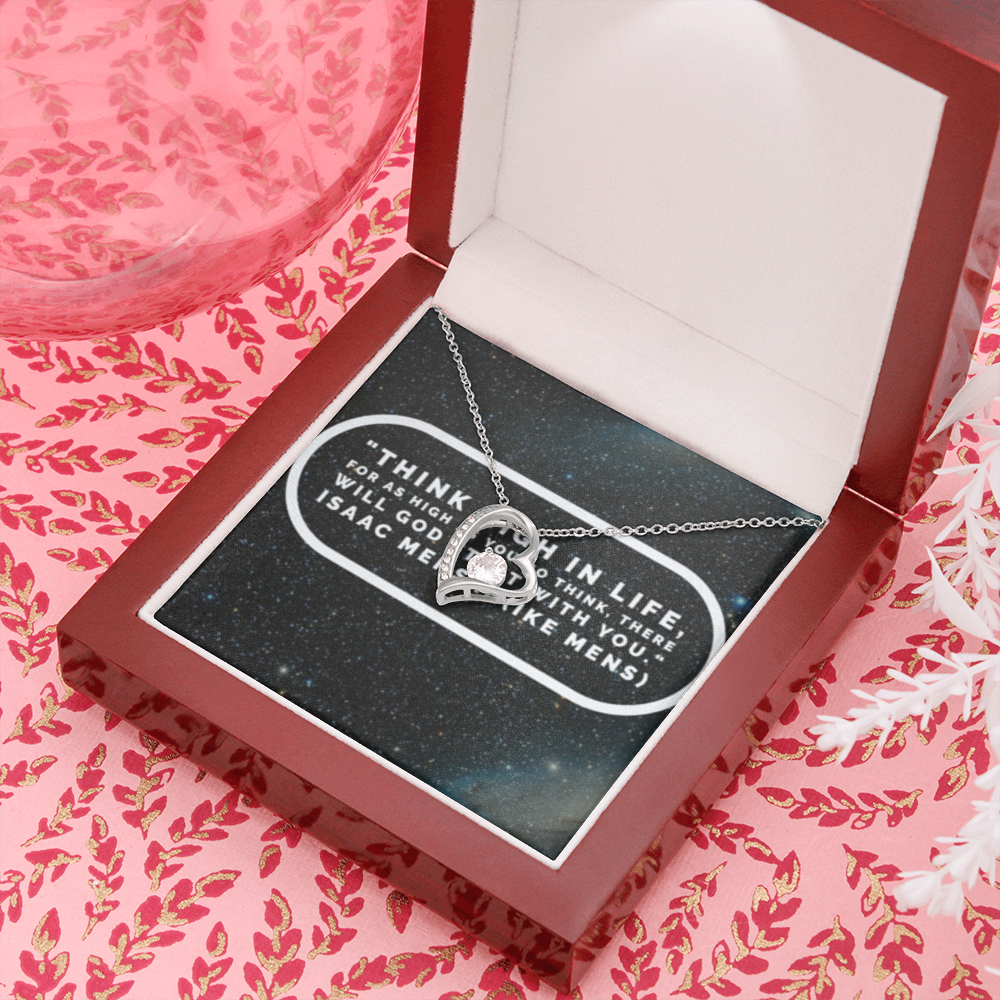 IKE MENS Quote Forever Love Necklace