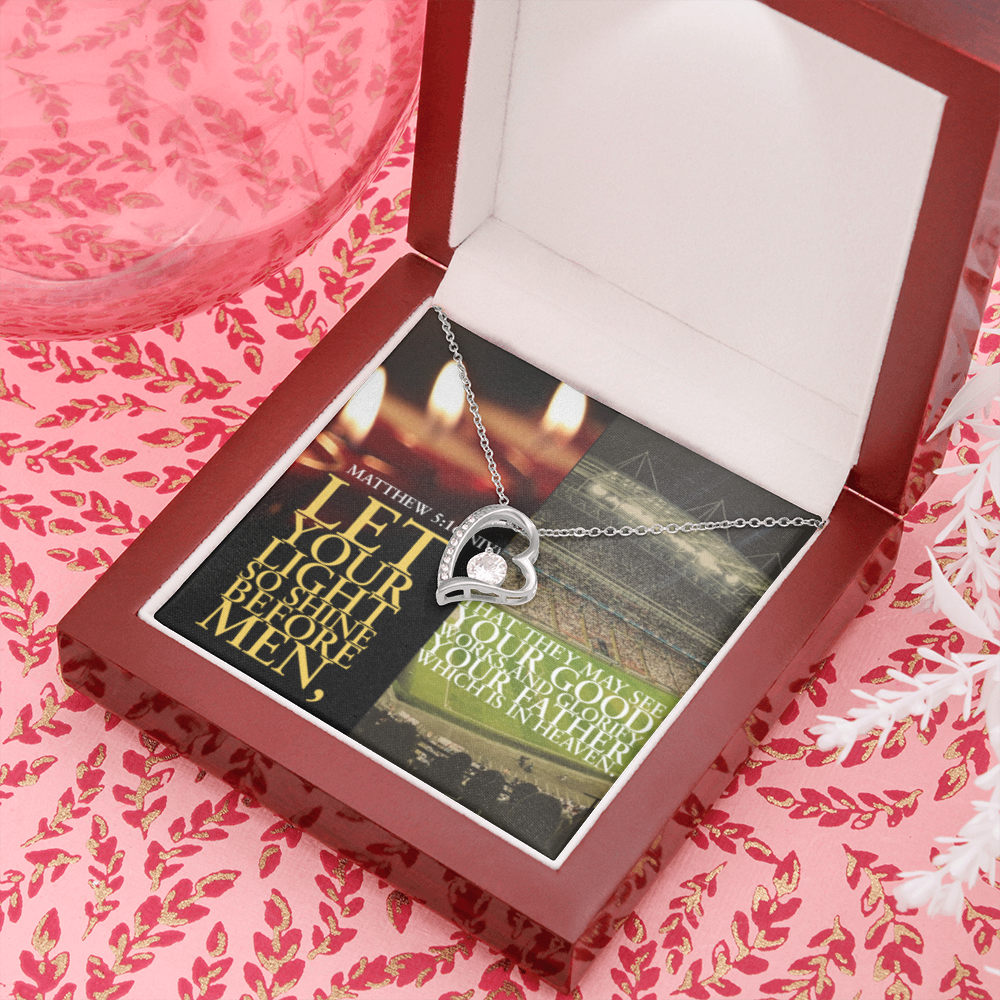 FOREVER LOVE NECKLACE  in Scripture Collage