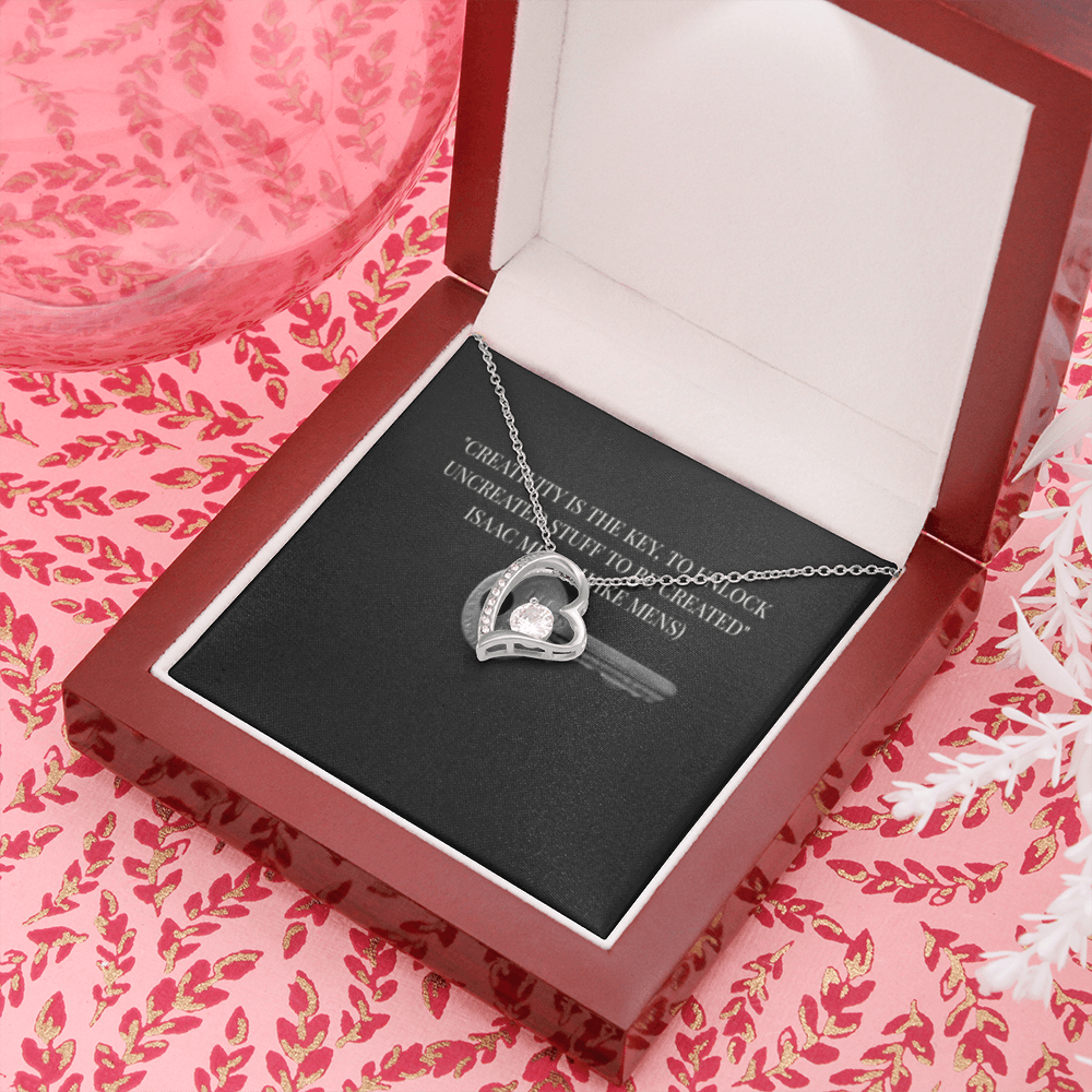 IKE MENS Quote Forever Love Necklace