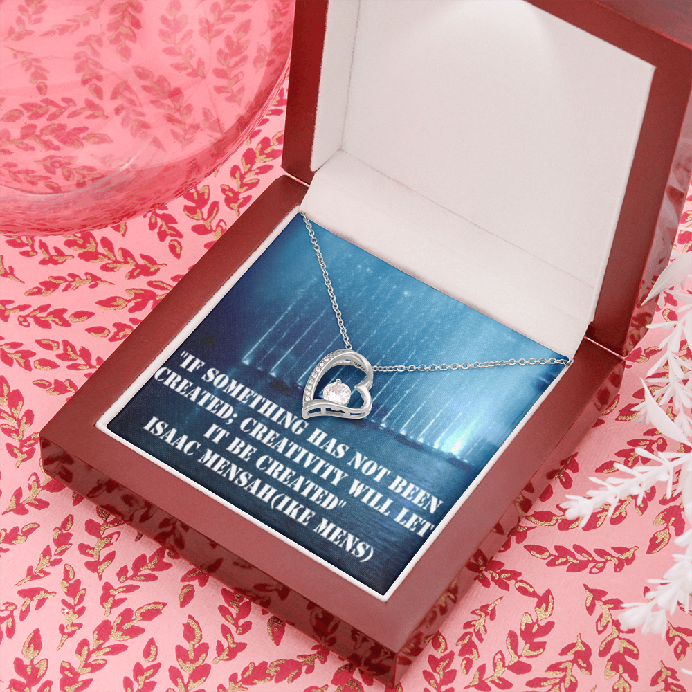 IKE MENS Quote Forever Love Necklace
