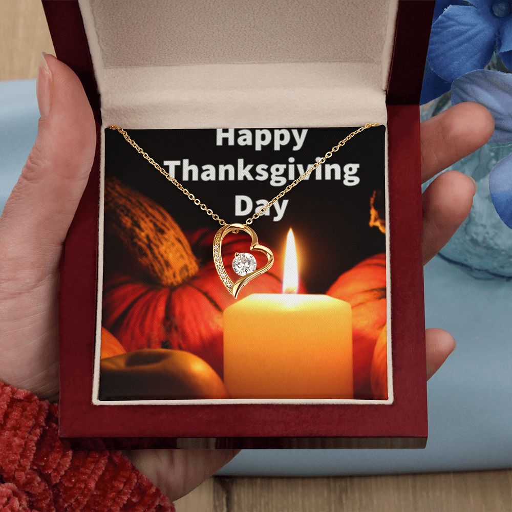 HAPPY THANKSGIVING DAY FOREVER LOVE NECKLACE