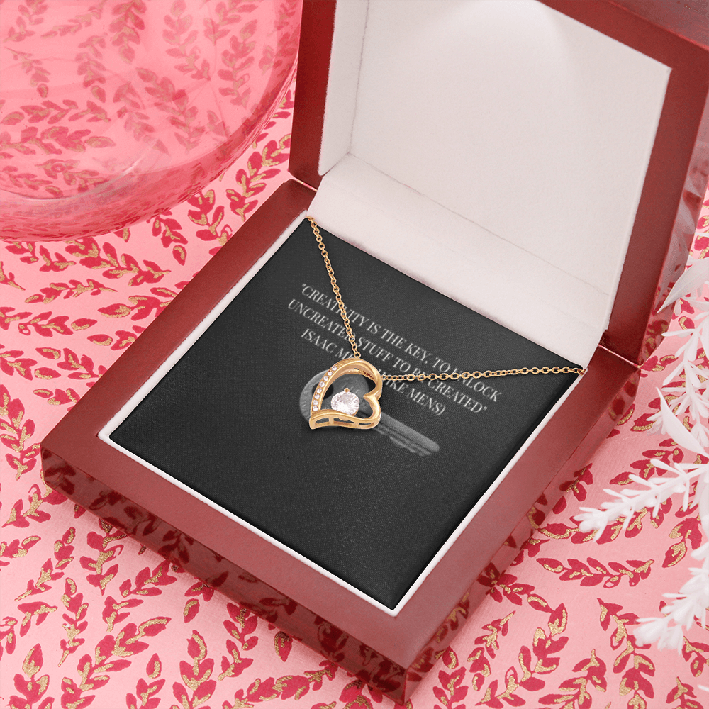 IKE MENS Quote Forever Love Necklace