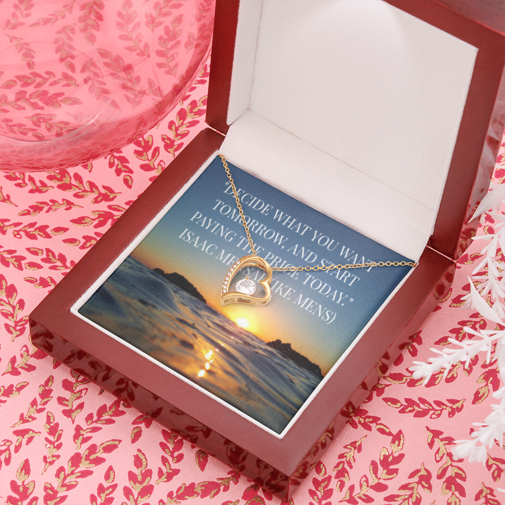 IKE MENS Quote Forever Love Necklace