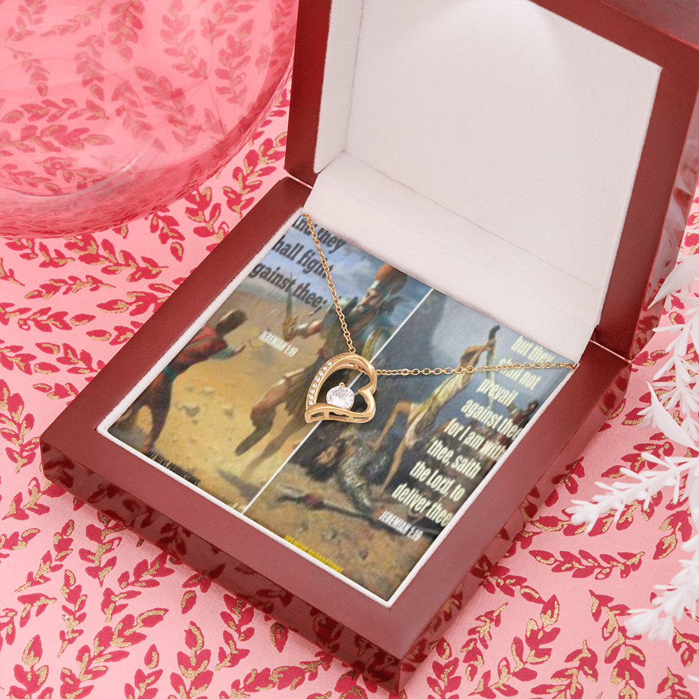 FOREVER LOVE NECKLACE IN SCRIPTURE COLLAGE