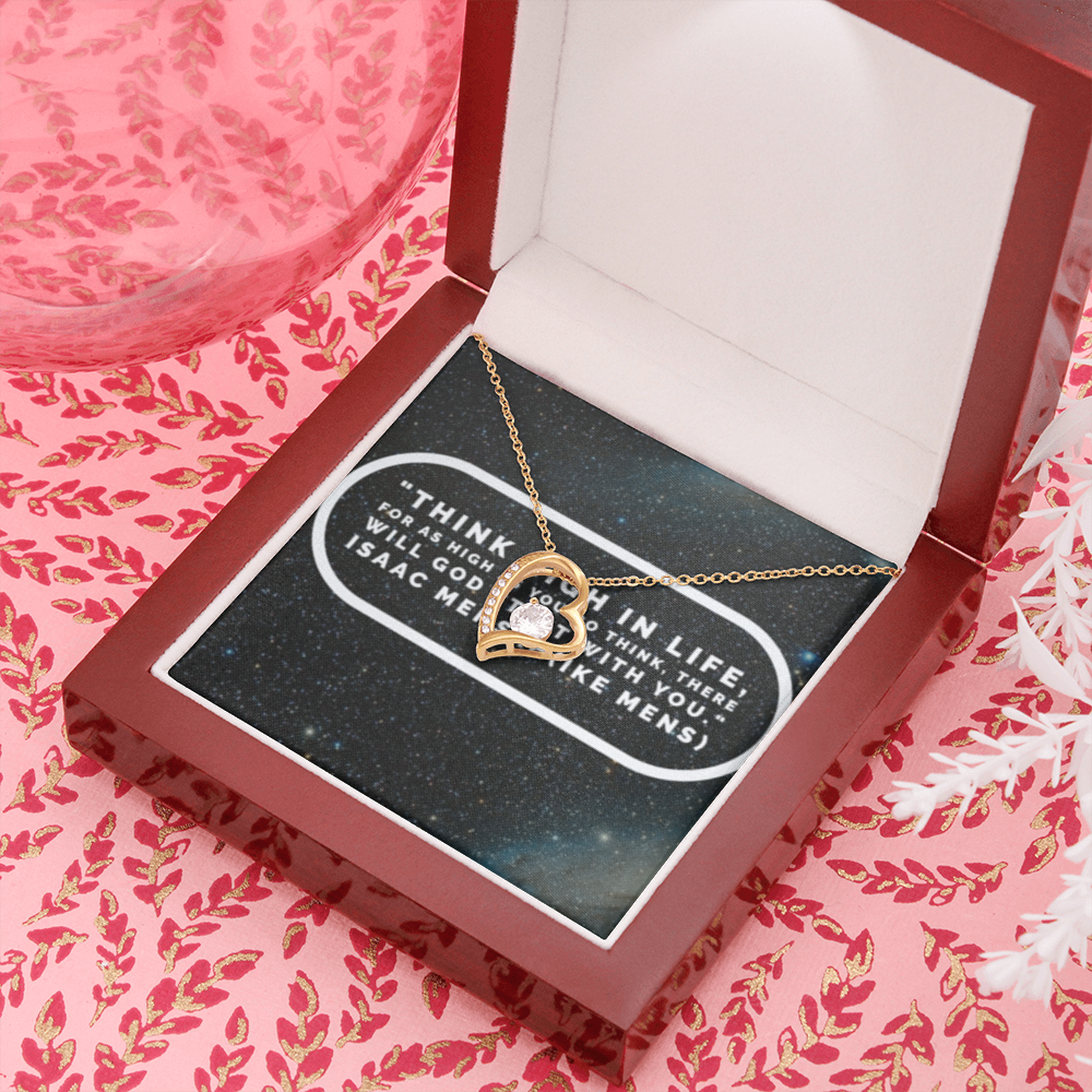 IKE MENS Quote Forever Love Necklace