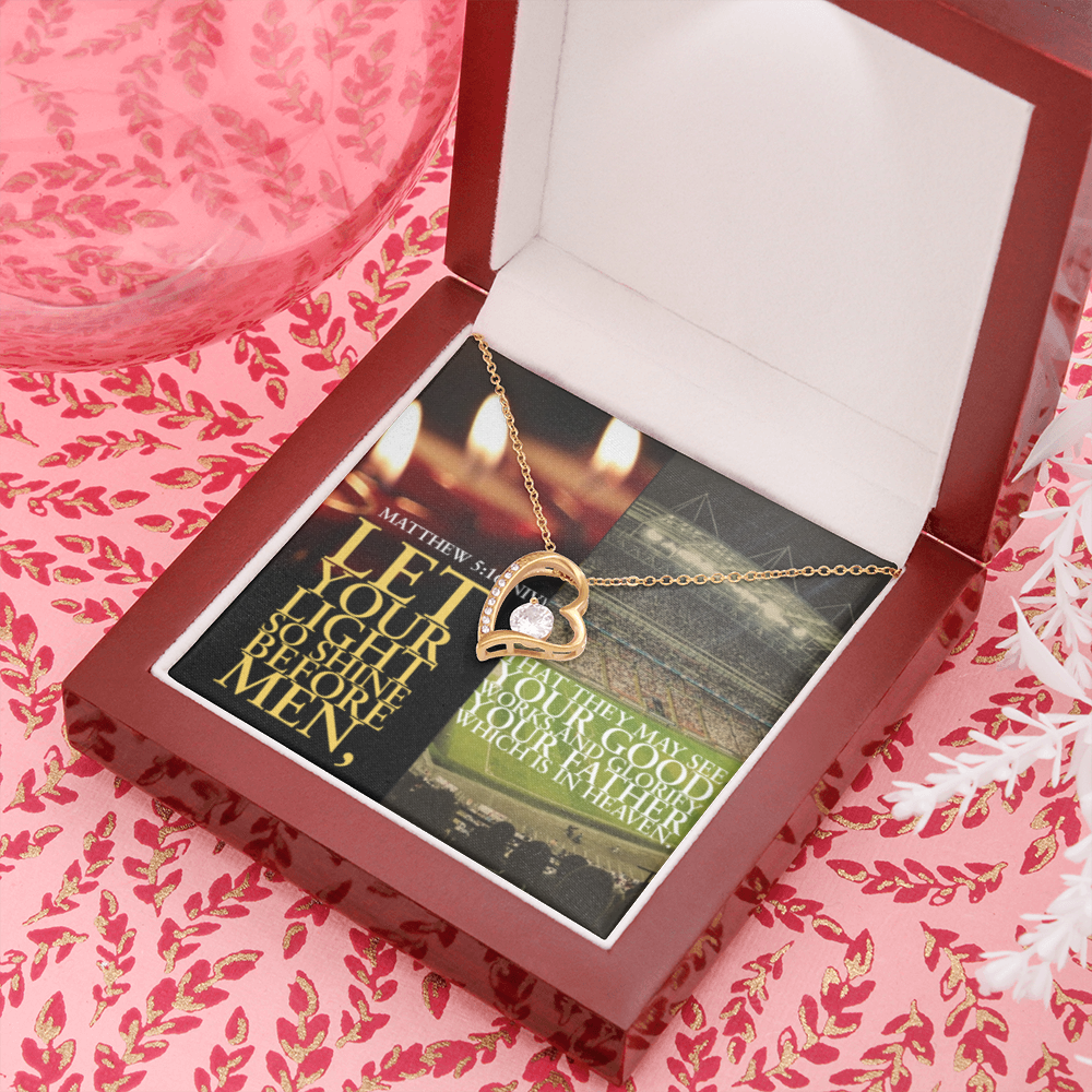 FOREVER LOVE NECKLACE  in Scripture Collage