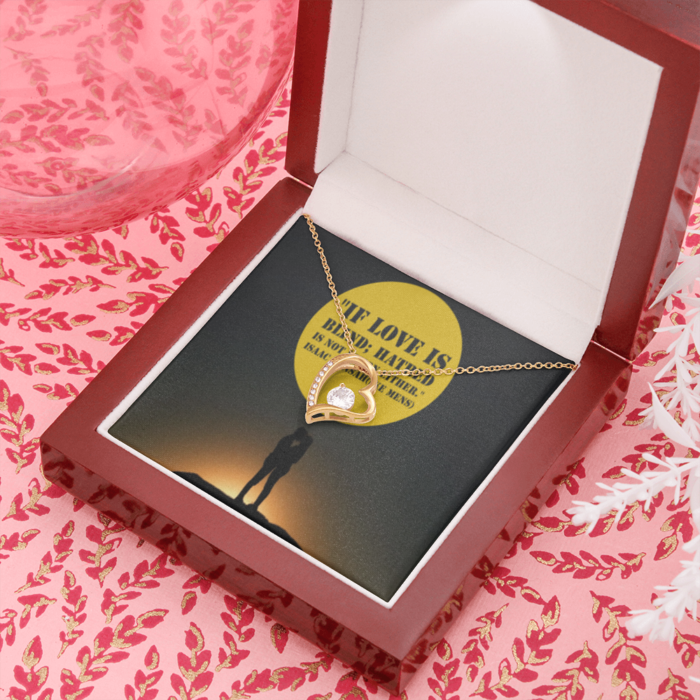 IKE MENS Quote Forever Love Necklace