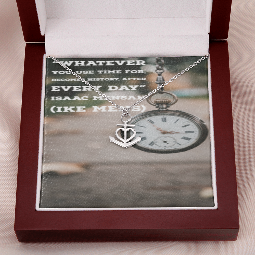 IKE MENS QUOTE Anchor Necklace
