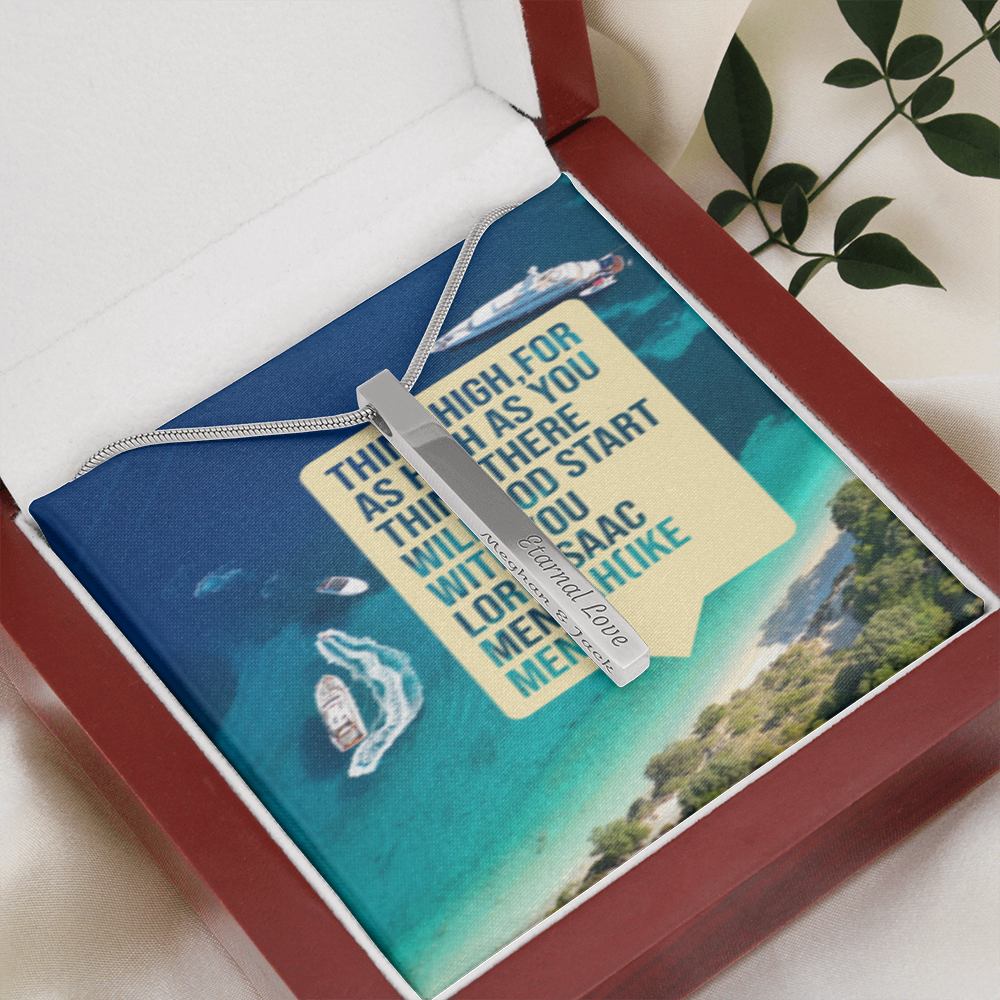 IKE MENS QUOTE Necklace