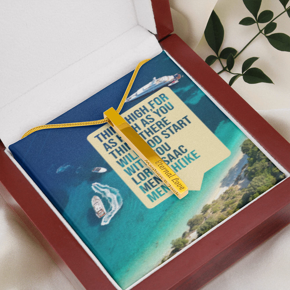IKE MENS QUOTE Necklace
