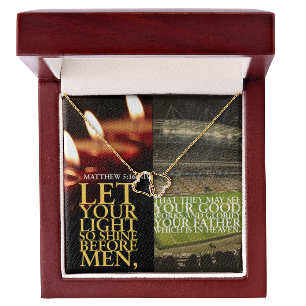 Everlasting love necklace in SCRIPTURE COLLAGE