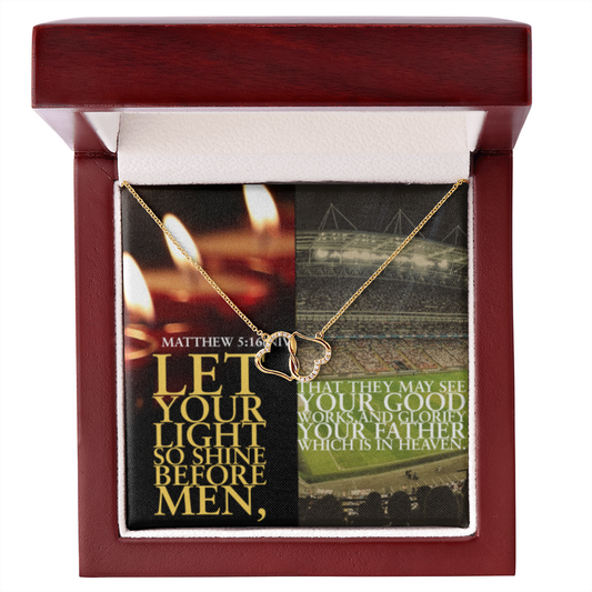 Everlasting love necklace in SCRIPTURE COLLAGE