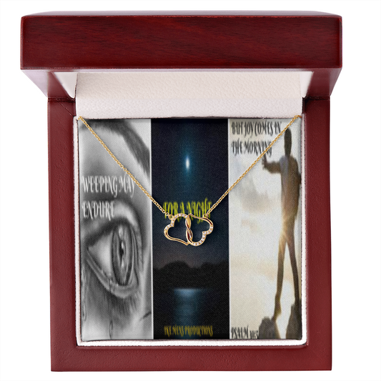 Everlasting Love Necklace in Scripture Collage
