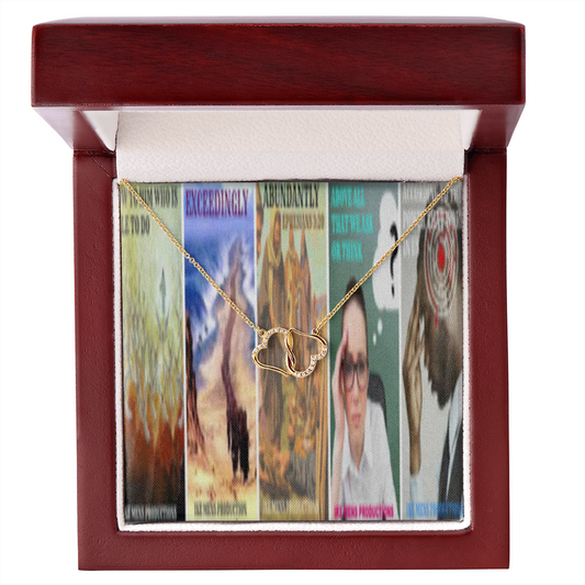 Everlasting Love Necklace in Scripture Collage