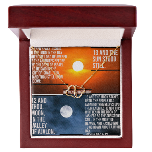Everlasting Love Necklace in Scripture Collage