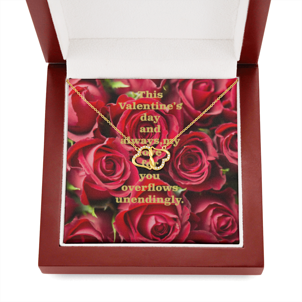 Happy Valentine's Day Everlasting Love Necklace