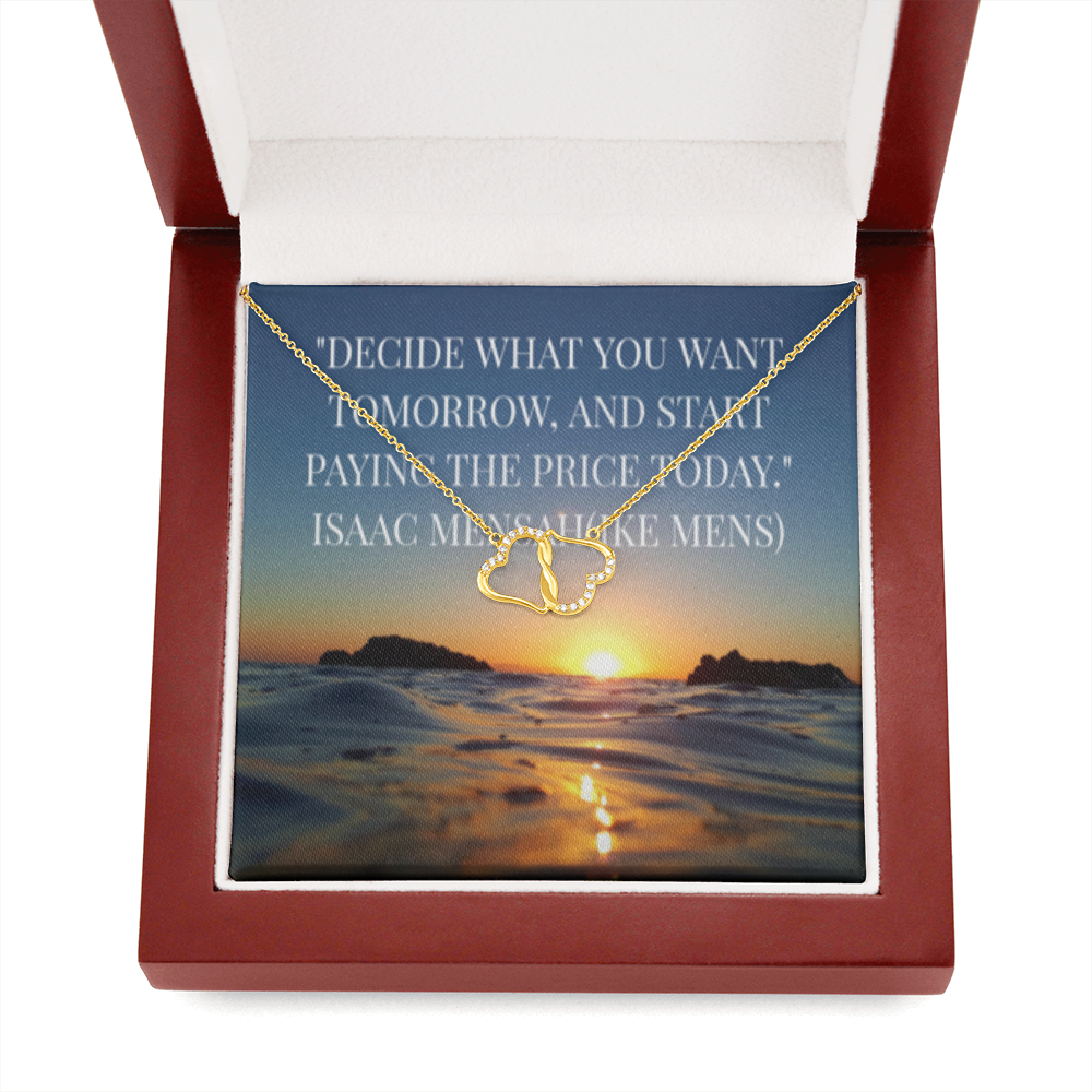 IKE MENS QUOTE EVERLASTING LOVE NECKLACE