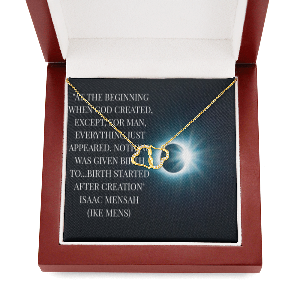 IKE MENS QUOTE EVERLASTING LOVE NECKLACE