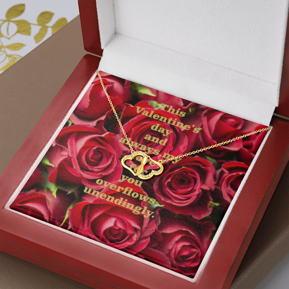 Happy Valentine's Day Everlasting Love Necklace