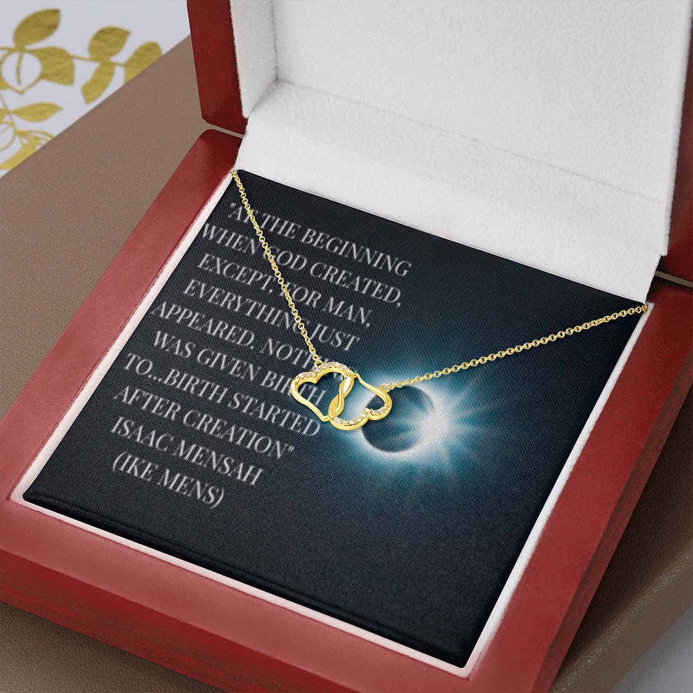 IKE MENS QUOTE EVERLASTING LOVE NECKLACE