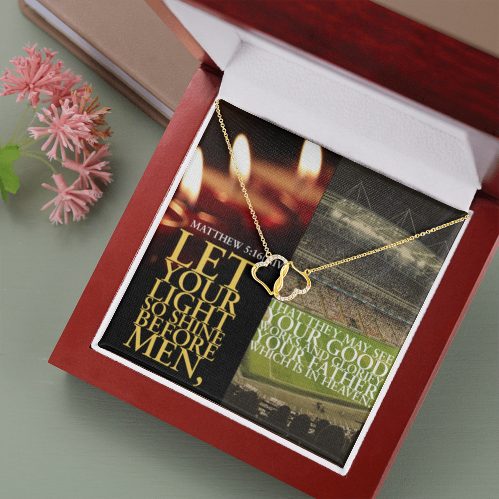 Everlasting love necklace in SCRIPTURE COLLAGE