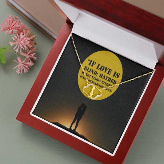 IKE MENS QUOTE EVERLASTING LOVE NECKLACE