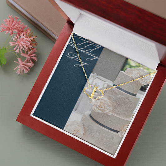 Happy Wedding Day Everlasting Love Necklace